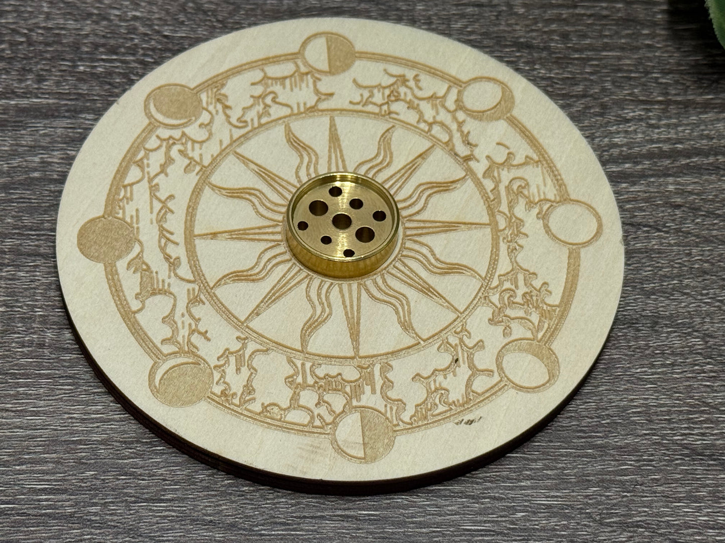 Large Wood Style Incense Holder