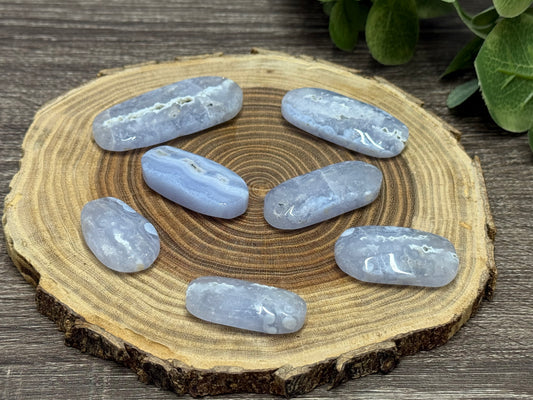Blue Lace Agate Small Palm Stones