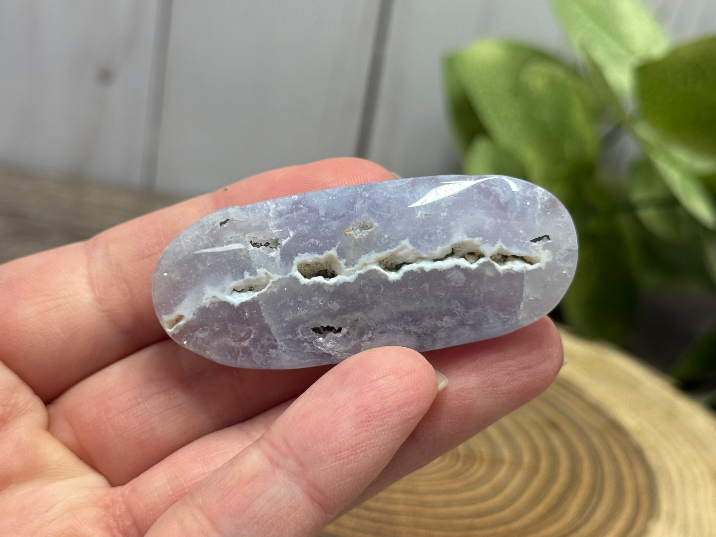 Blue Lace Agate Small Palm Stones