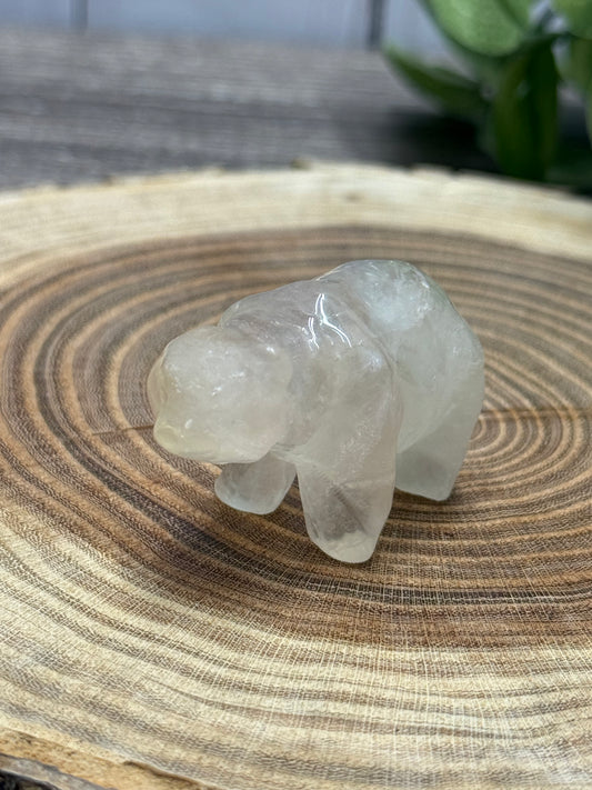 Misfit Clear Quartz Bear