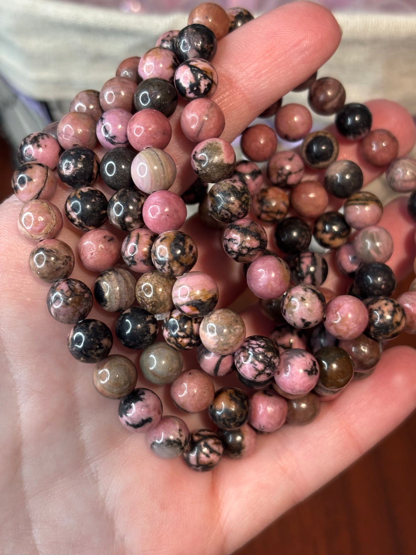 Rhodonite - Bracelet 8 mm