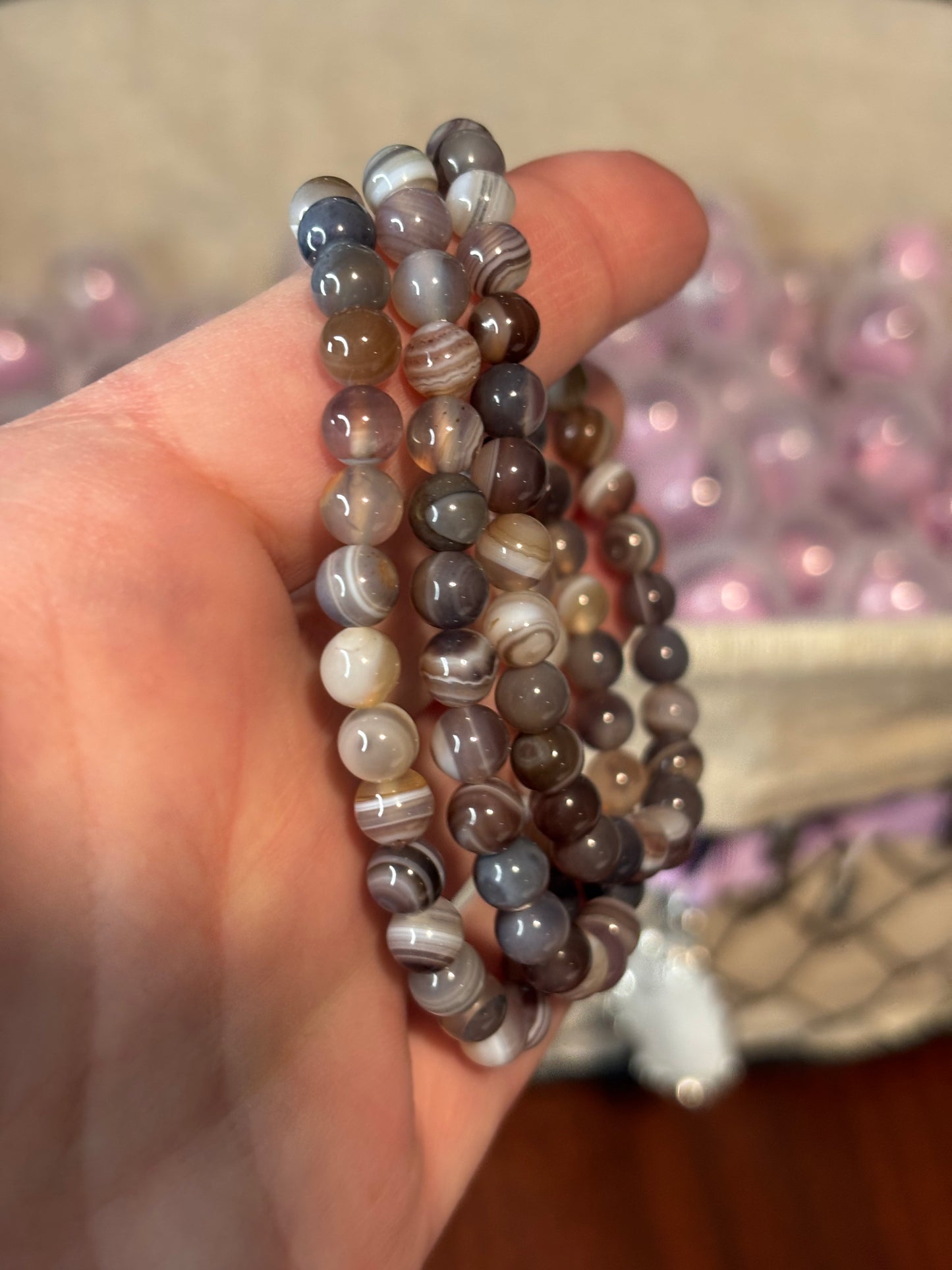 Botswana Agate - Bracelet 6 mm