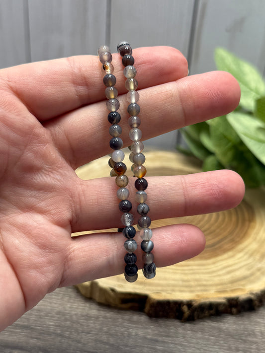 Agate - Bracelet 4 mm