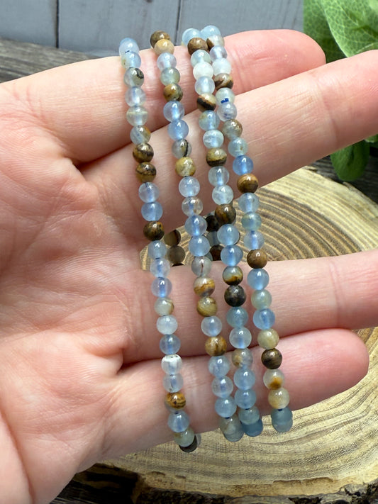 Blue Onyx - Bracelet 4 mm