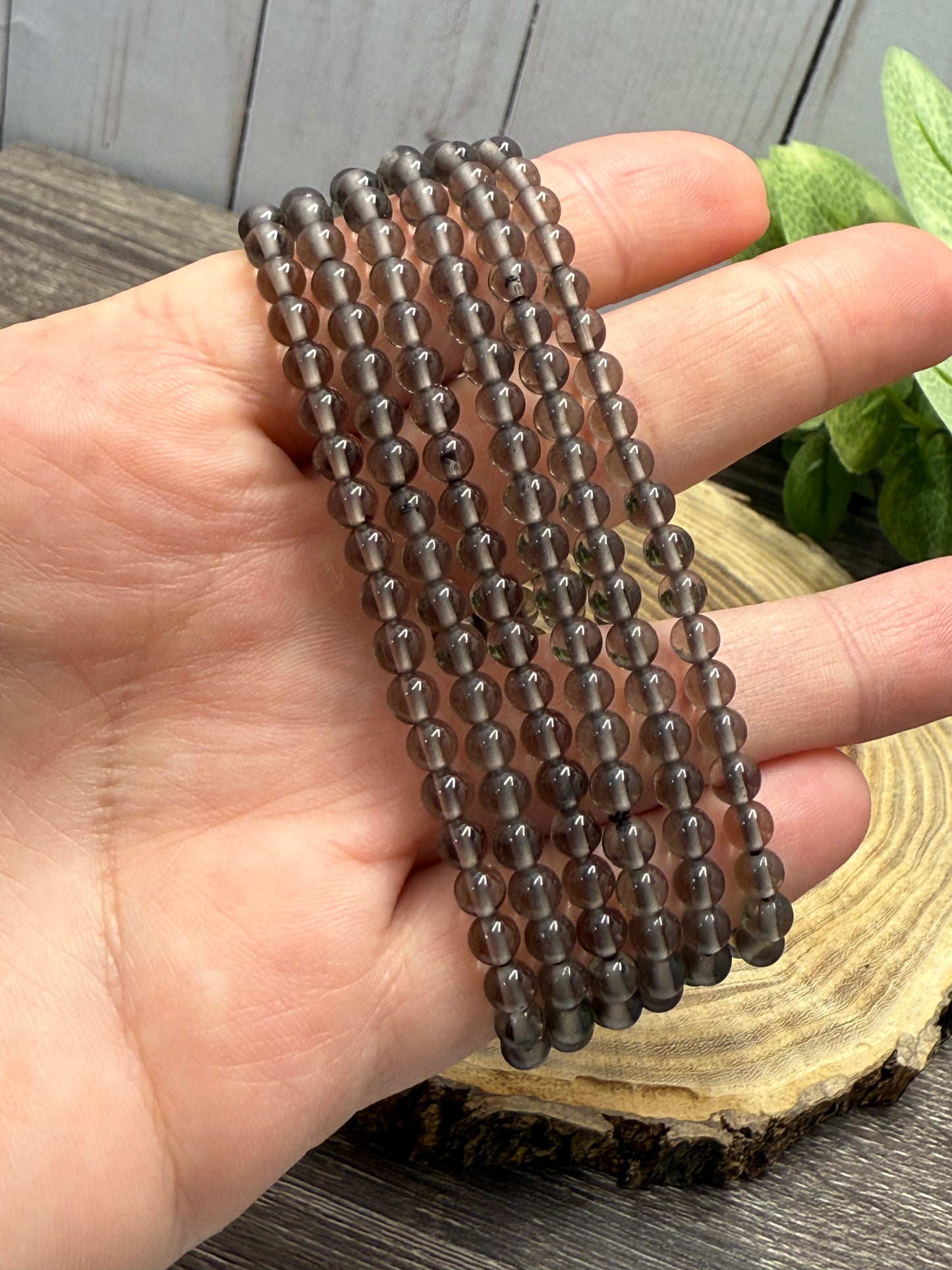 Smokey Quartz - Bracelet 4 mm