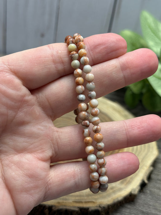 Network Jasper - Bracelet 4 mm