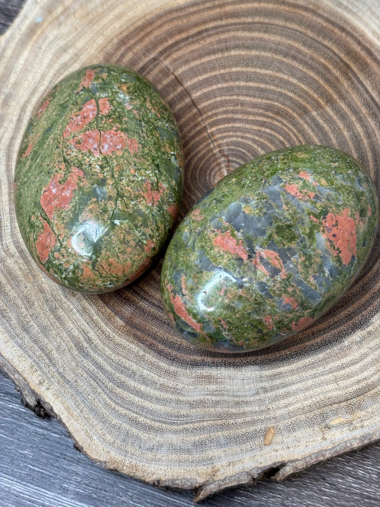 Unakite Palm Stone