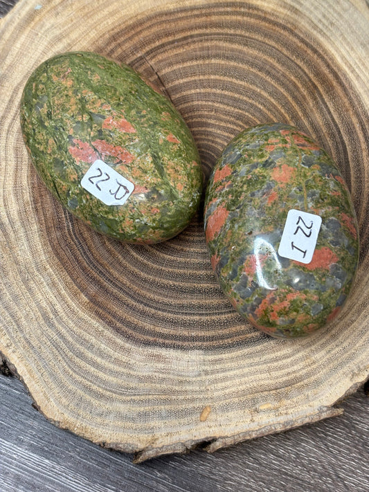 Unakite Palm Stone