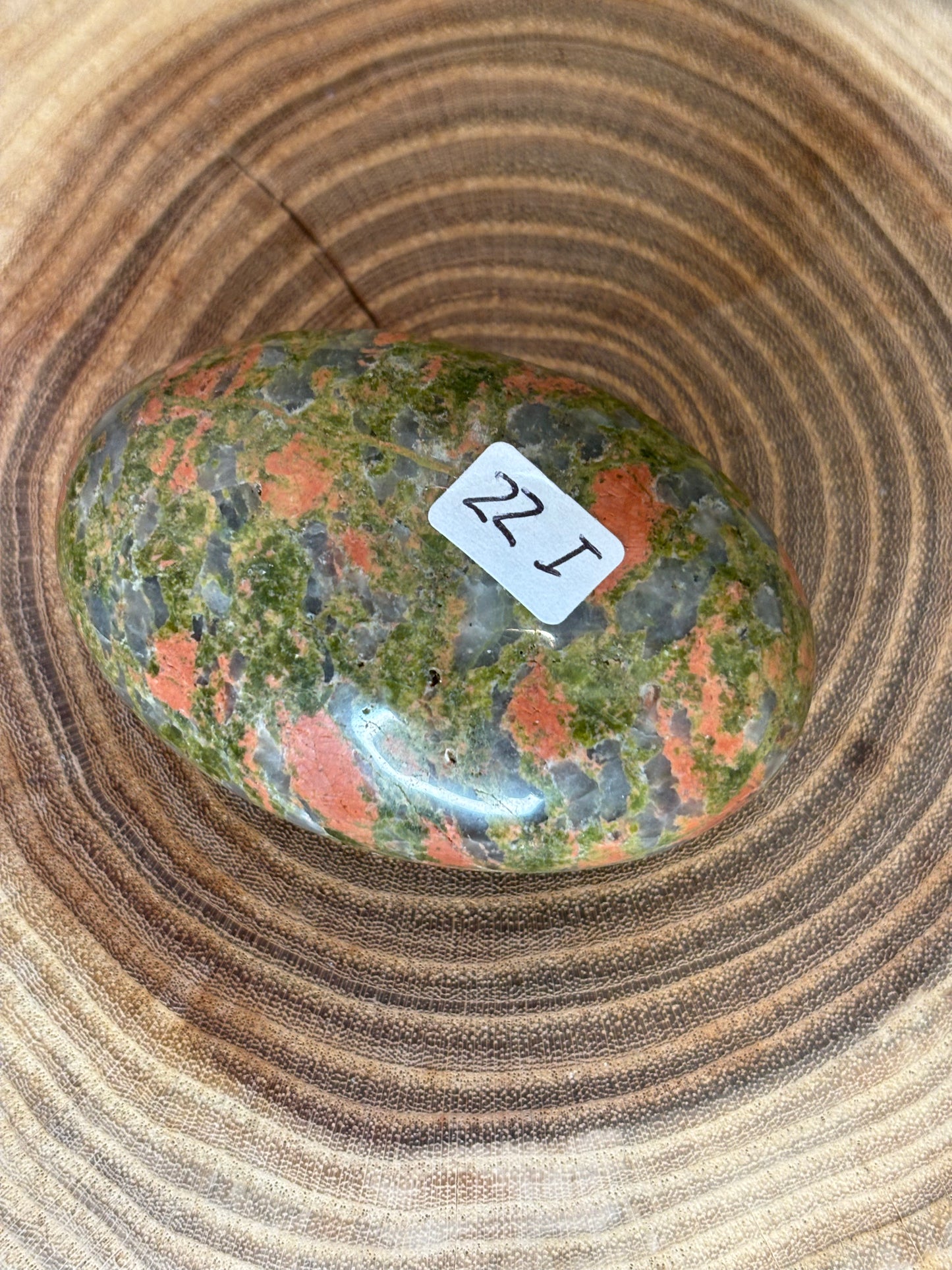 Unakite Palm Stone