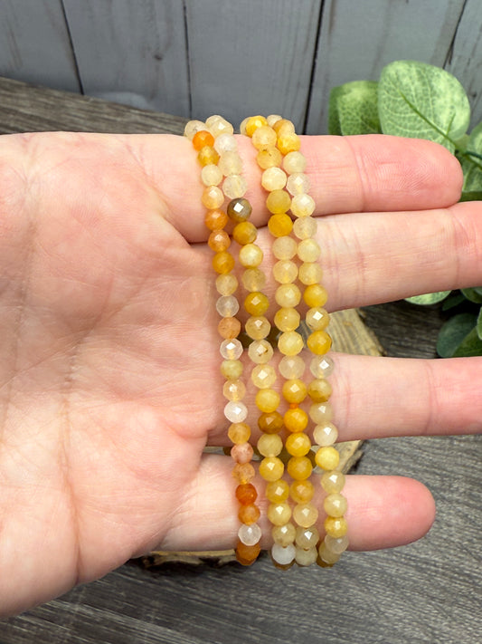 Golden Healer - Faceted Bracelet 4 mm