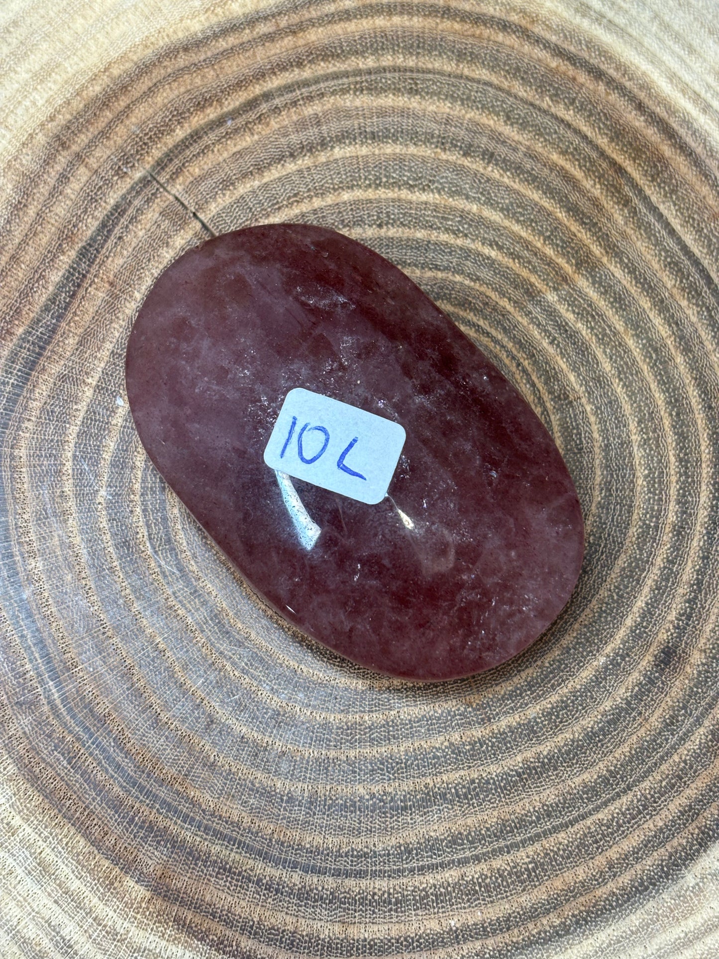 Strawberry Quartz Palm Stone