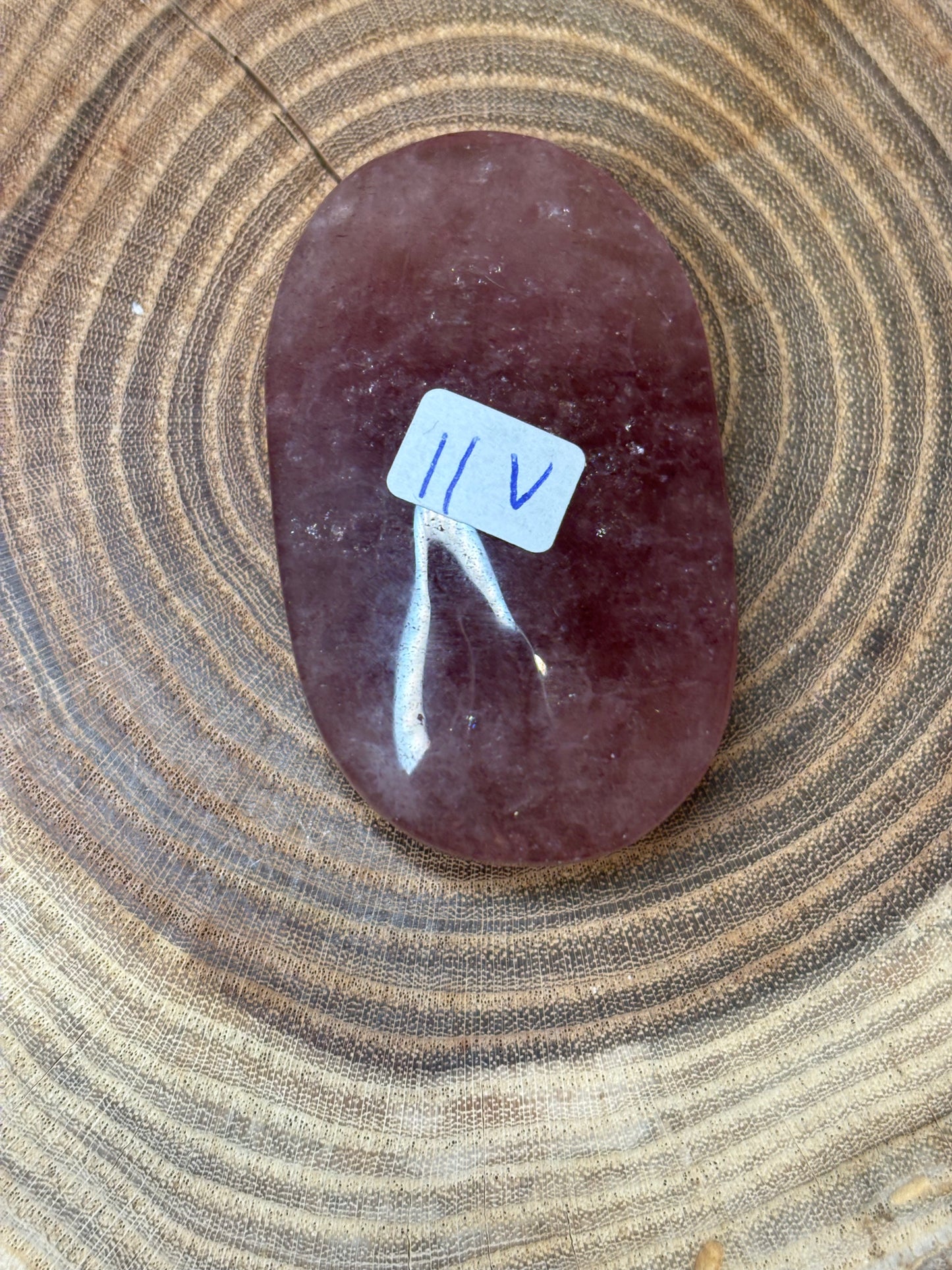 Strawberry Quartz Palm Stone