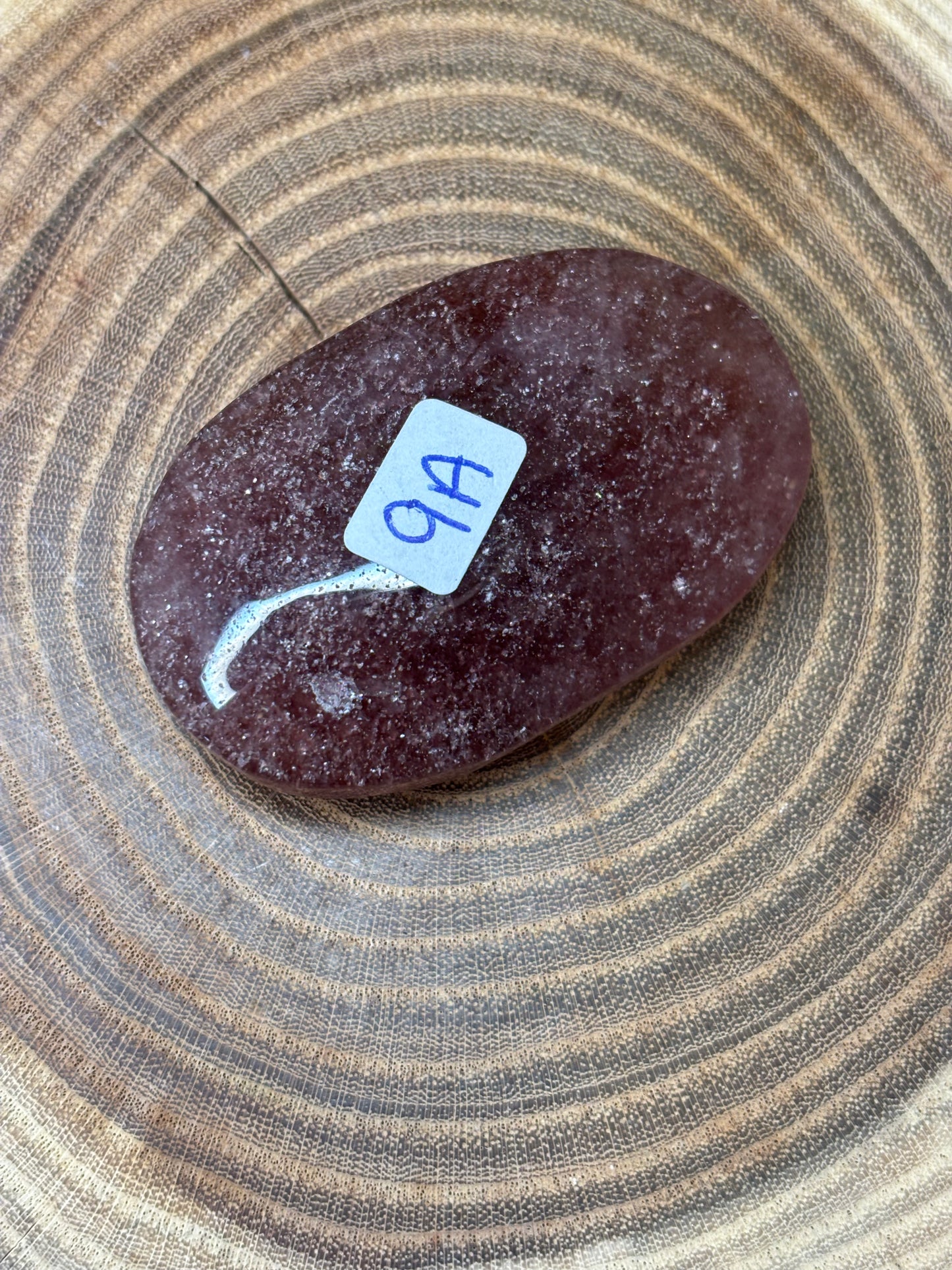 Strawberry Quartz Palm Stone