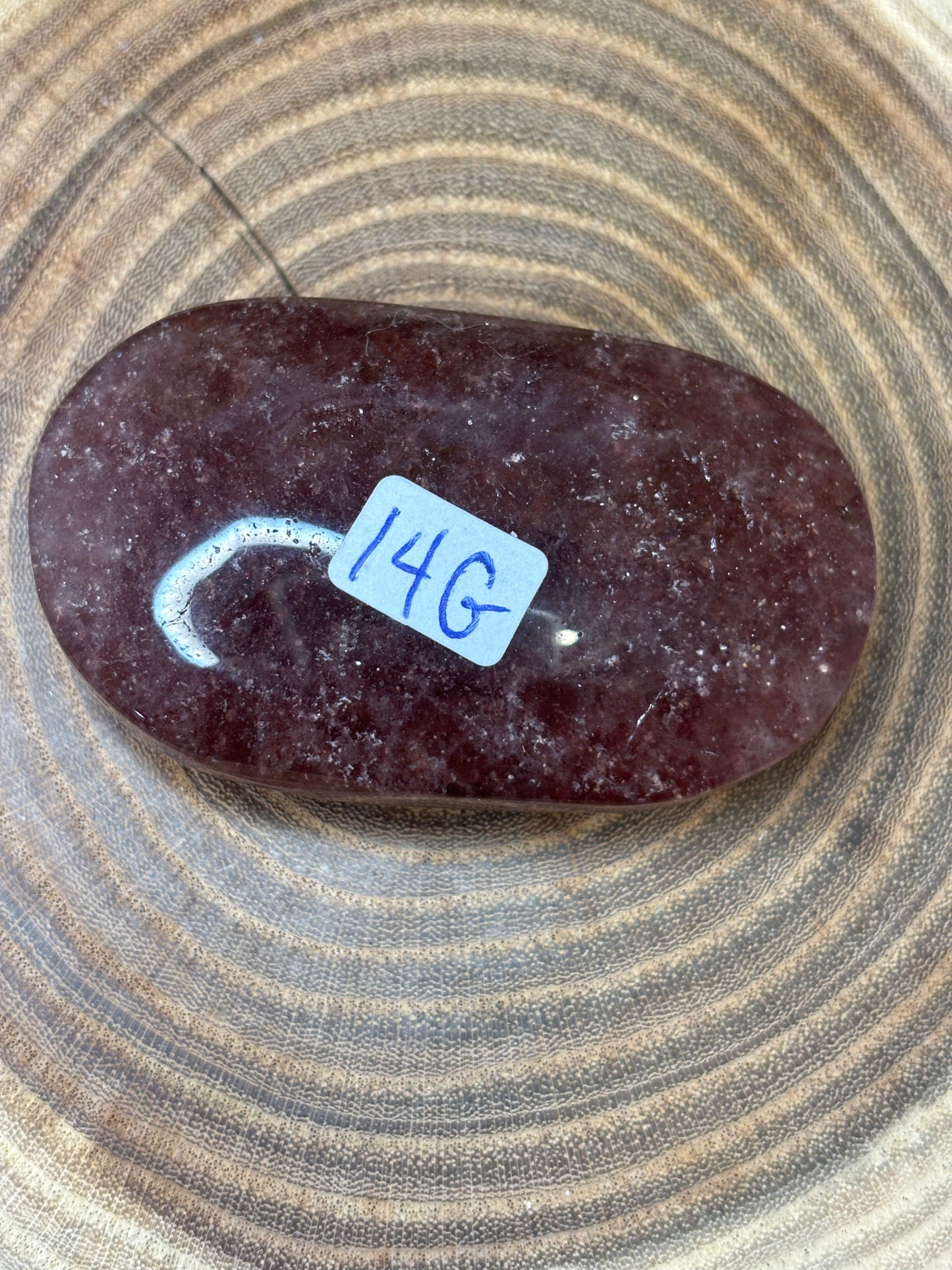 Strawberry Quartz Palm Stone