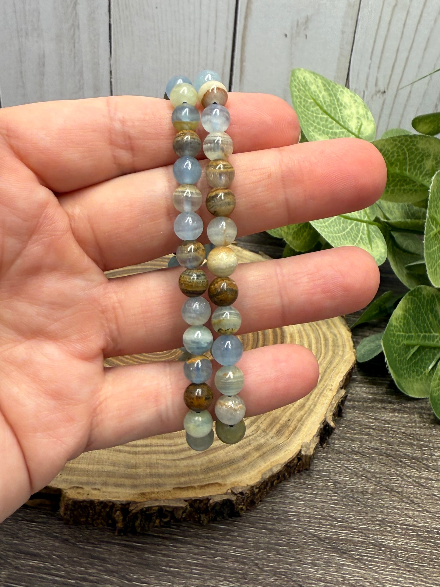 Blue Onyx - Bracelet 6 mm