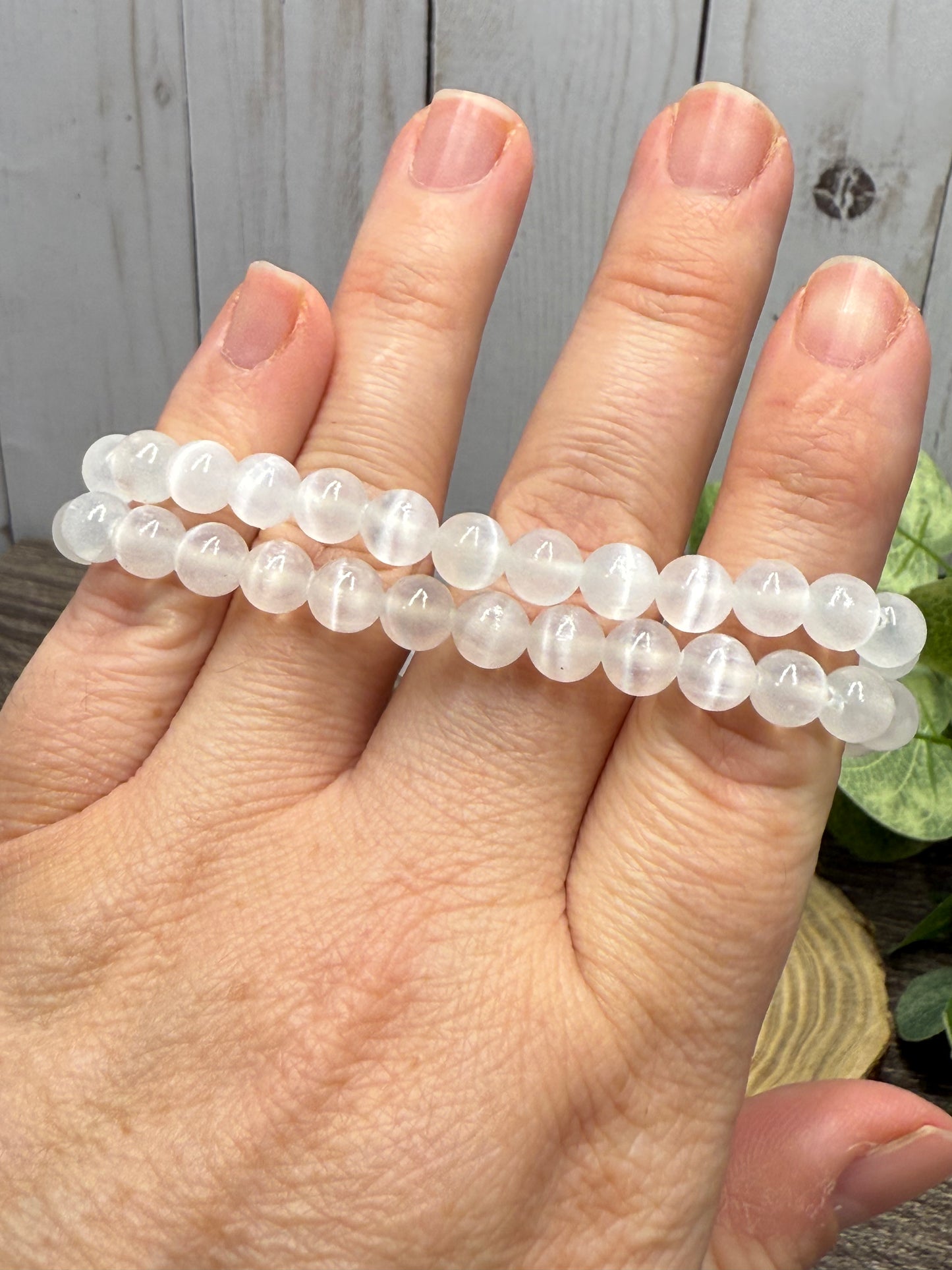 Selenite - Bracelet 6 mm