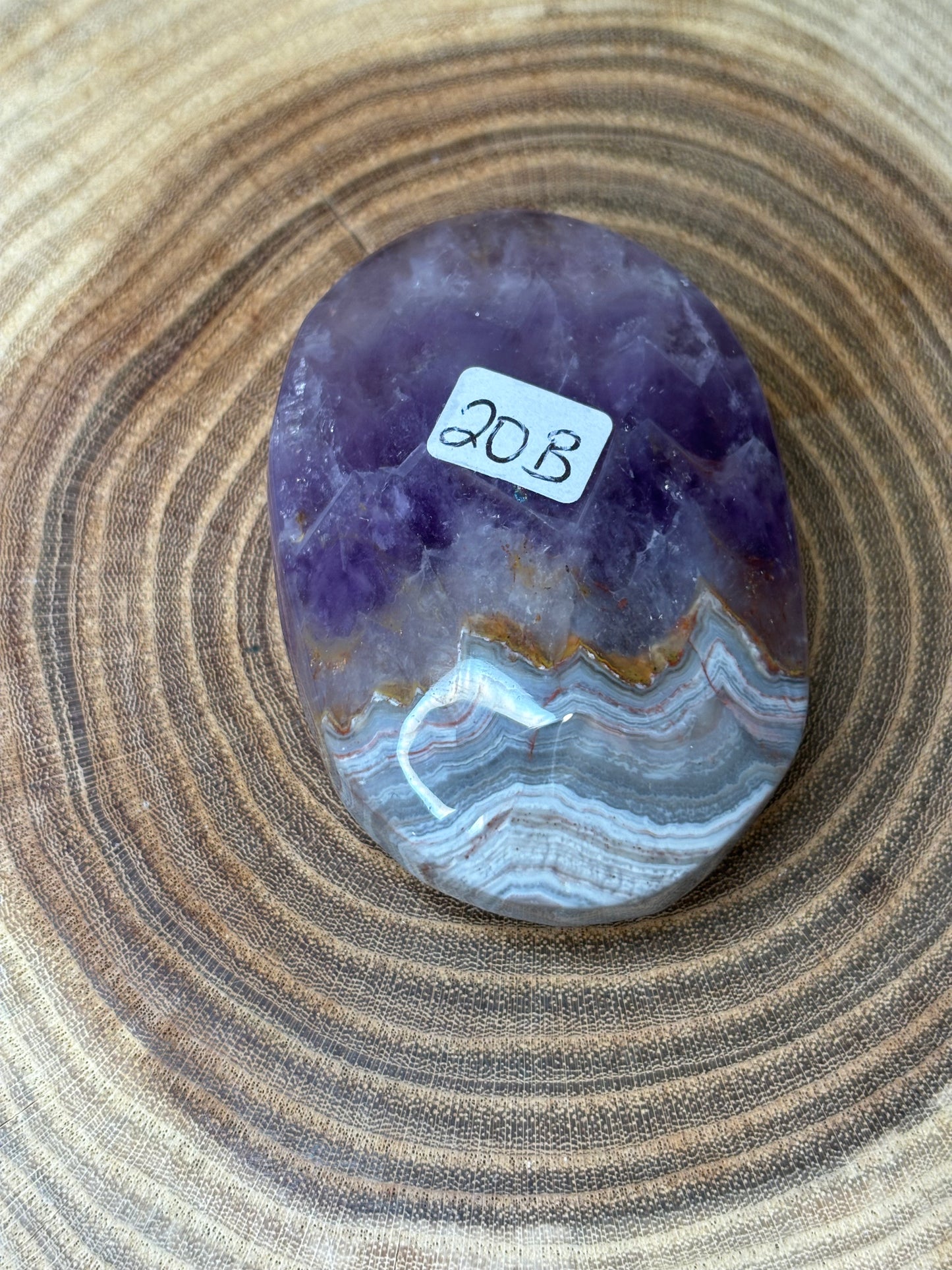 Amethyst and Agate Palm Stones