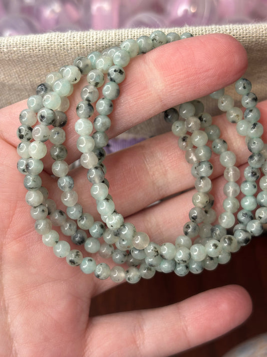 Kiwi Jasper - Bracelet 4 mm