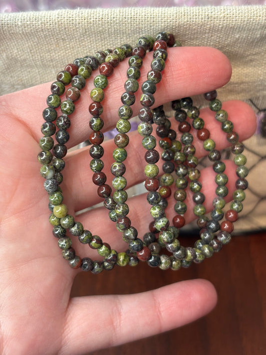 Dragon Bloodstone - Bracelet 4 mm