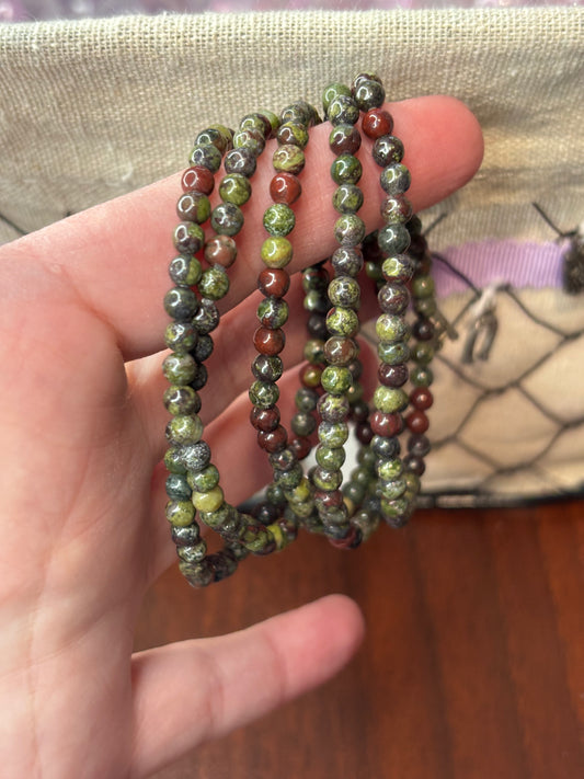 Dragon Bloodstone - Bracelet 4 mm