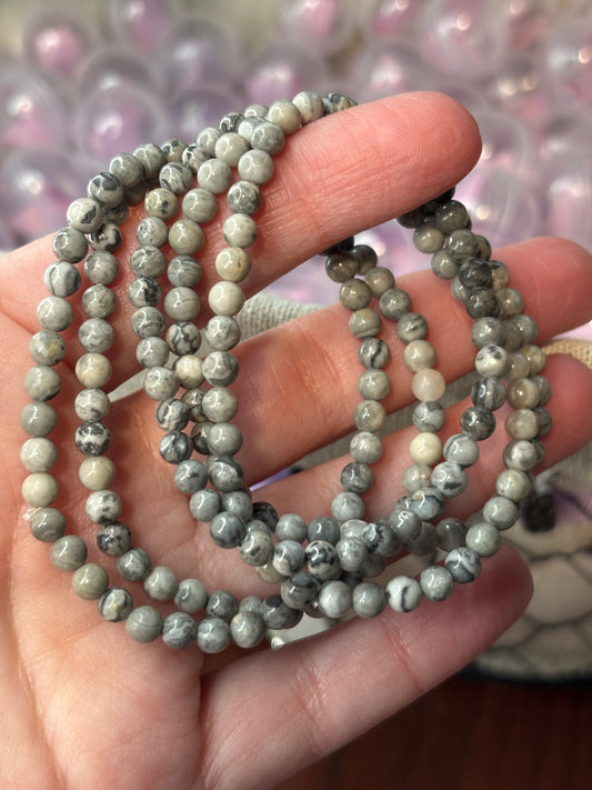 Picasso Jasper - Bracelet 4 mm