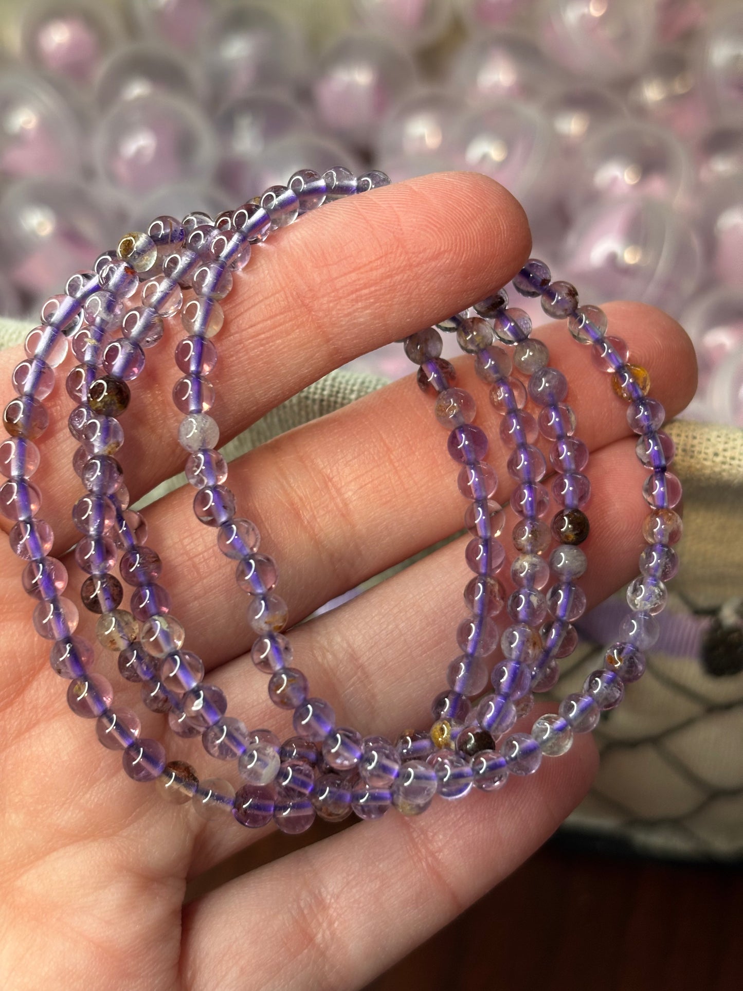 Amethyst - Bracelet 4 mm (lower quality)