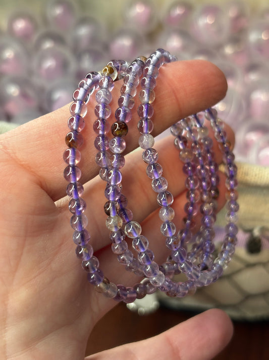 Amethyst - Bracelet 4 mm (lower quality)