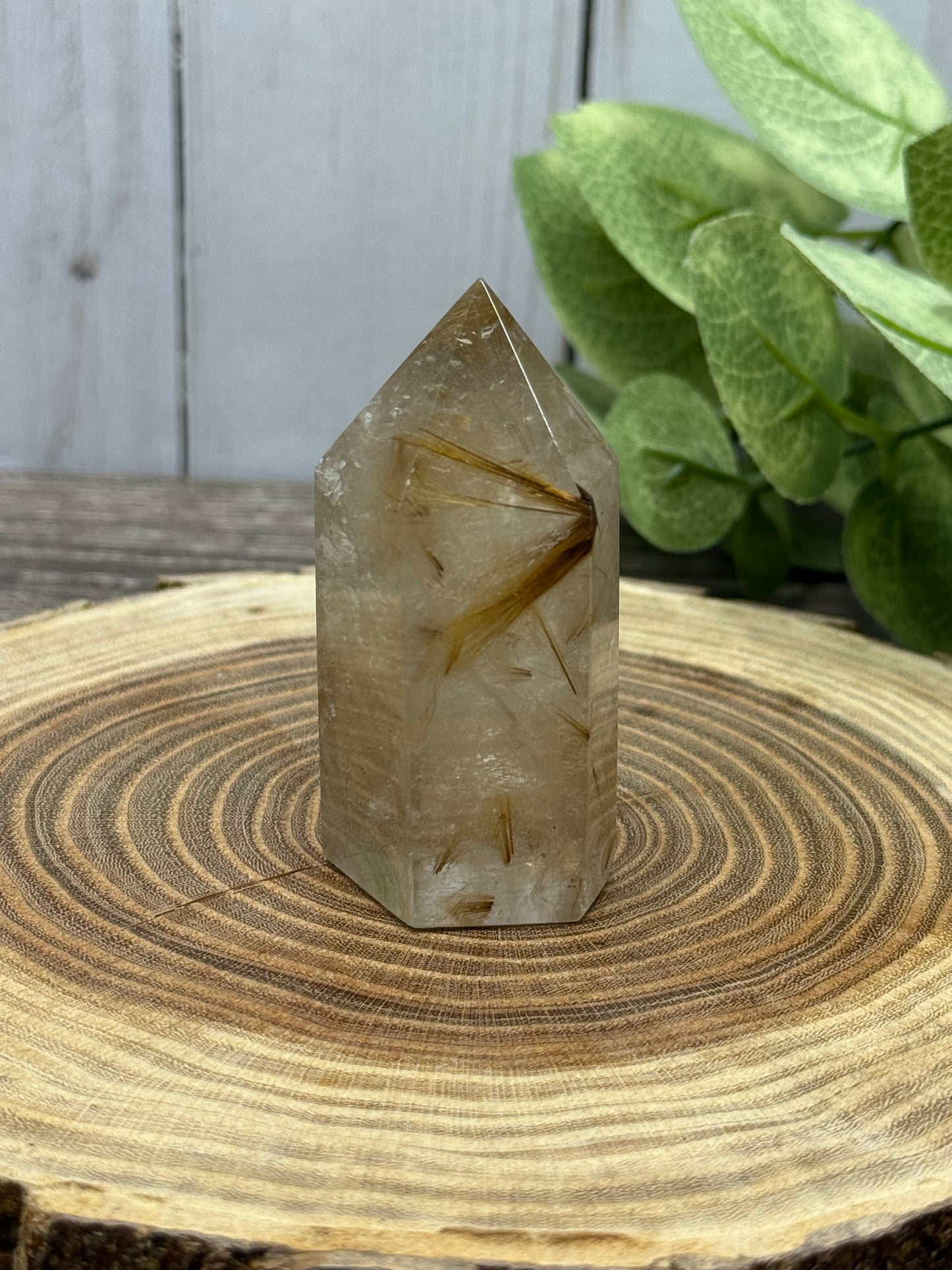 Golden Rutilated Quartz Tower