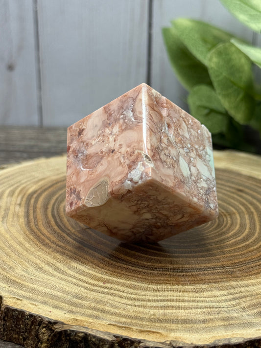 Pink Agate Square / Cubes