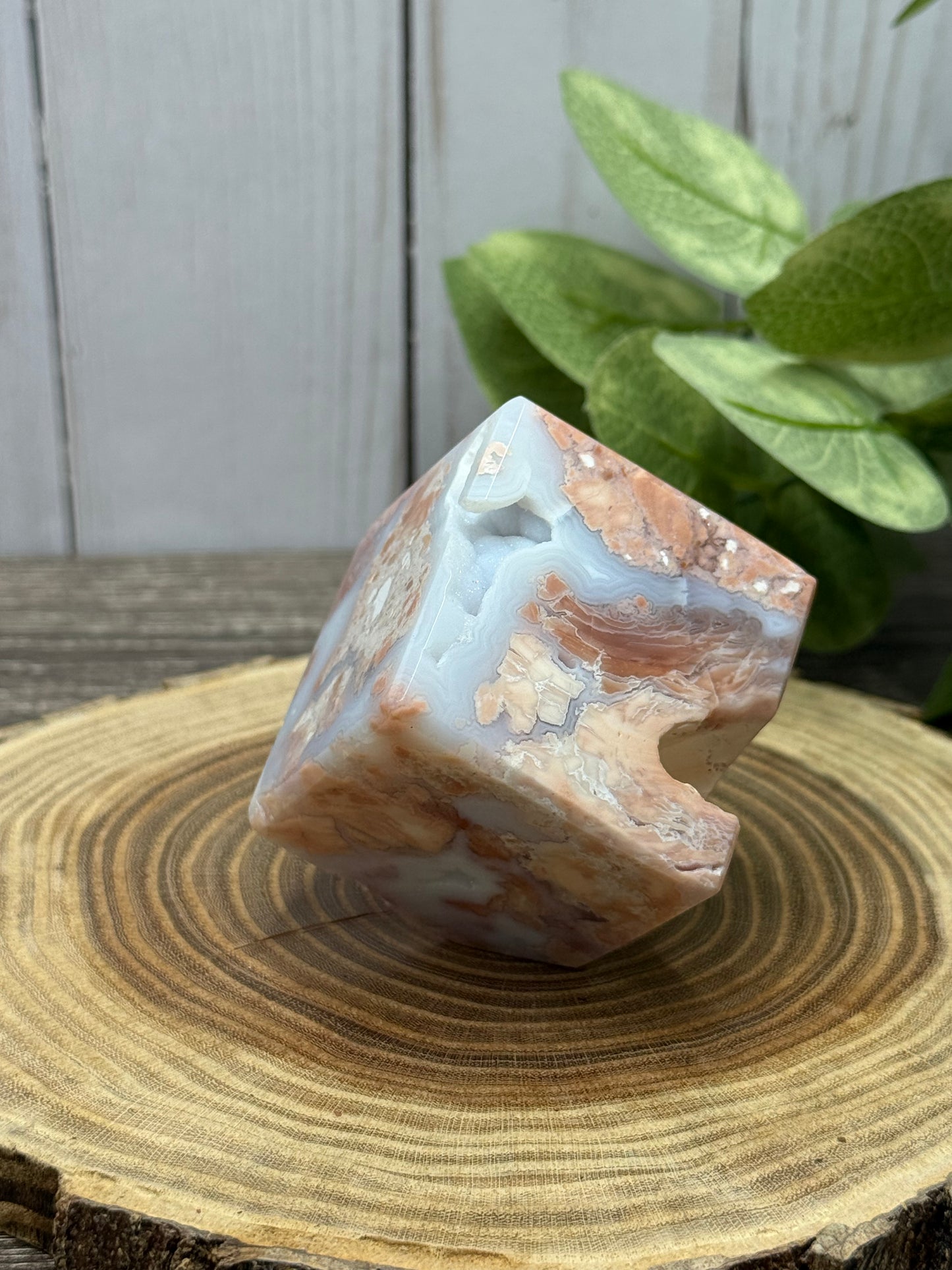 Pink Agate Square / Cubes