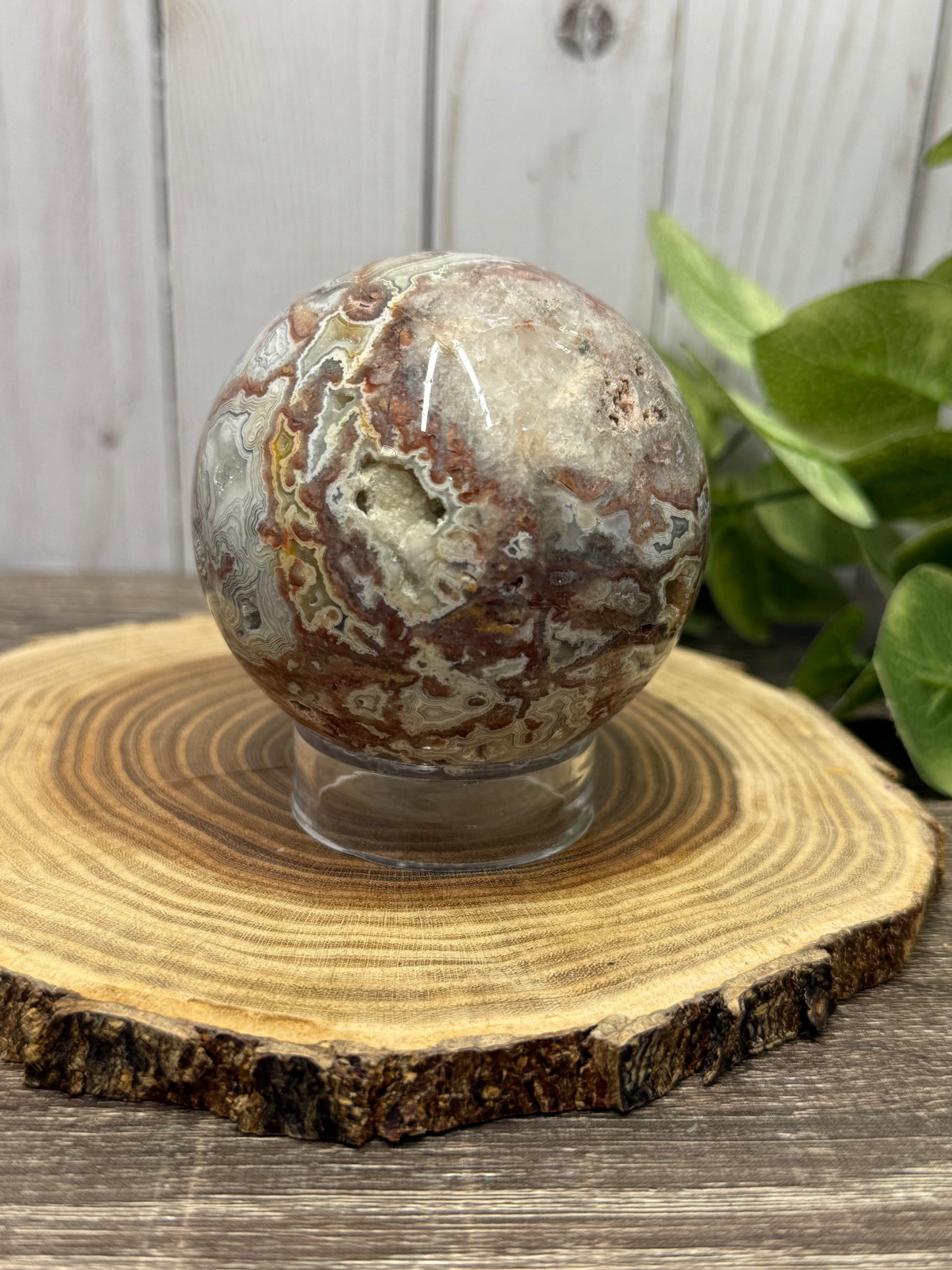 Mexican Crazy Lace Agate Sphere