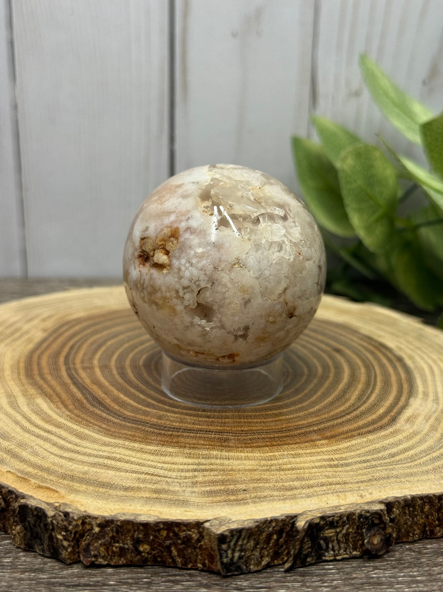 Flower Agate Spheres