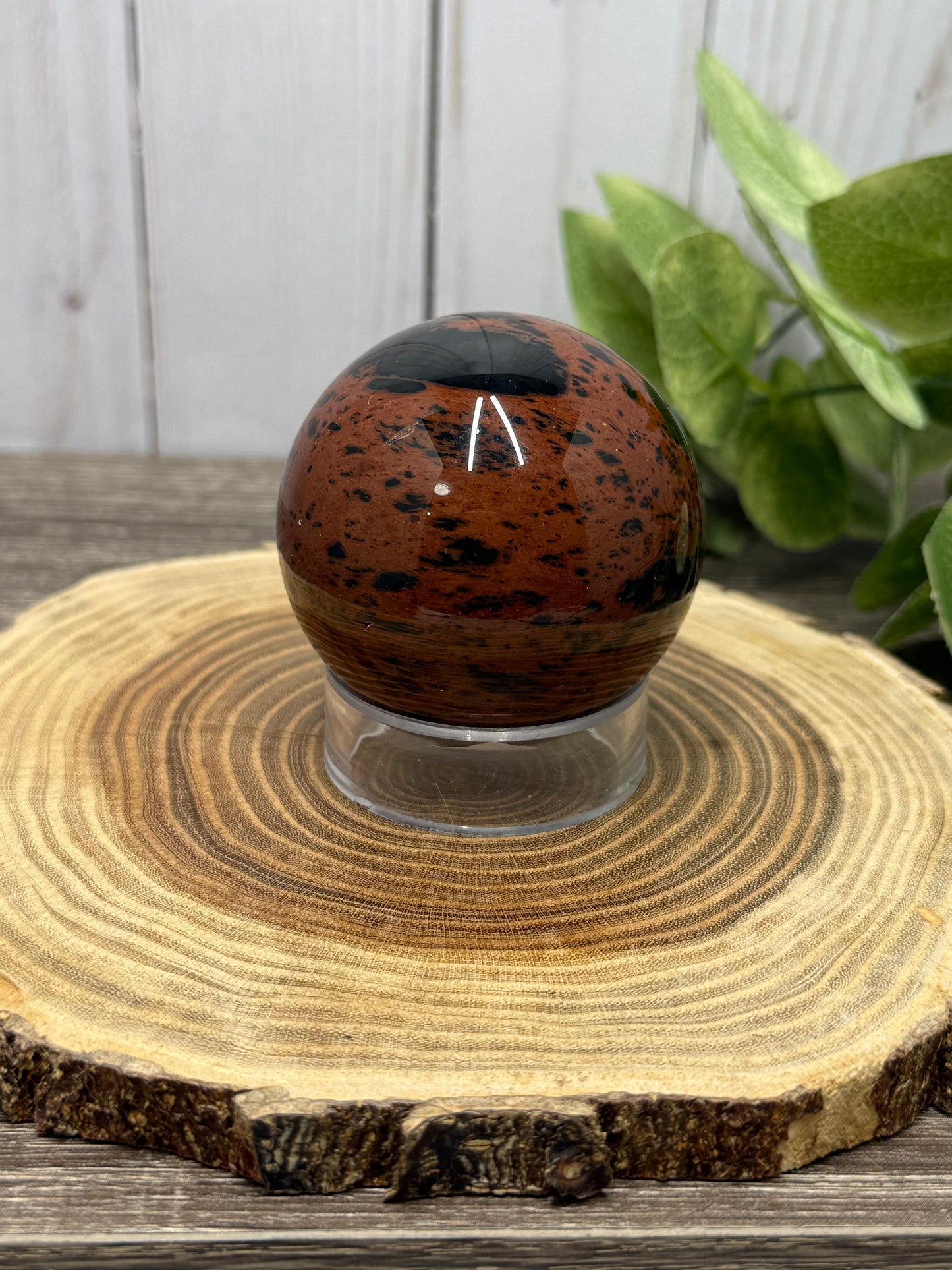 Mahogany Obsidian Sphere
