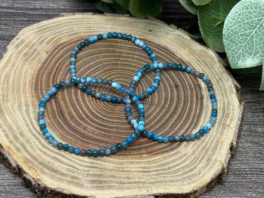 Blue Apatite - Bracelet 4 mm