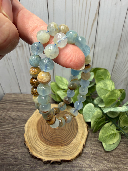 Blue Onyx - Bracelet 8 mm