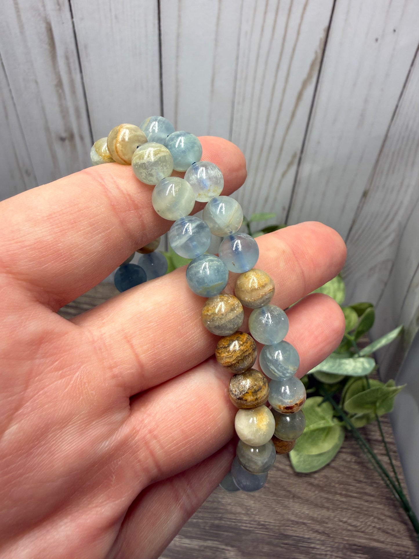 Blue Onyx - Bracelet 8 mm