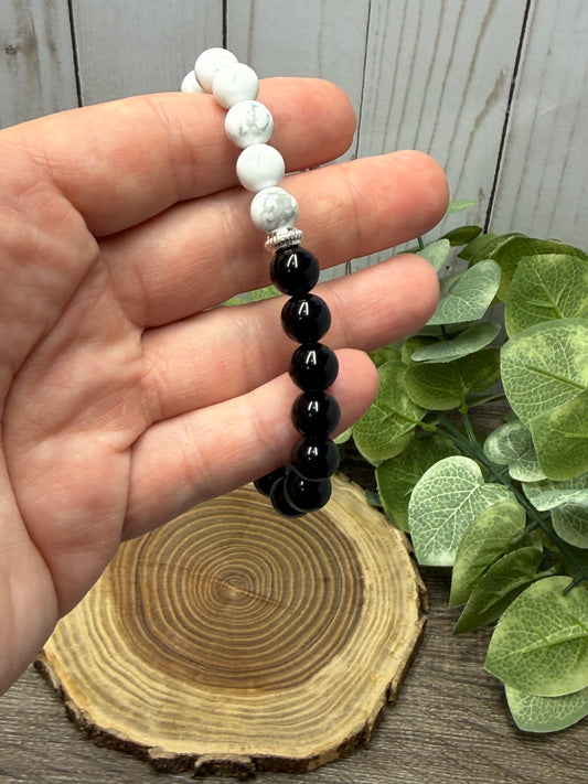 Hematite, Obsidian - Bracelet 8 mm