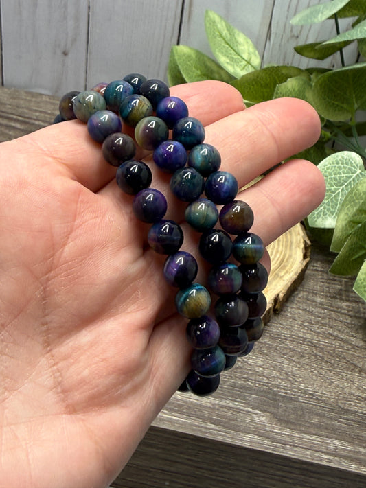 Dyed Tigers Eye - Bracelet 8 mm