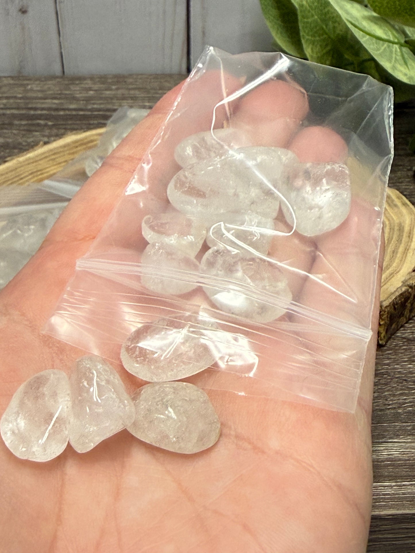 Clear Quartz XL Crystal Chip Bag