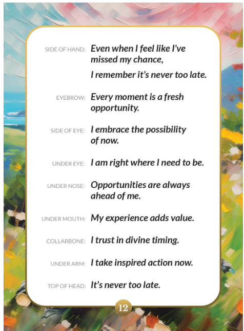 The Tapping Solution's Daily Guidance: A 52 Card Deck and Guidebook