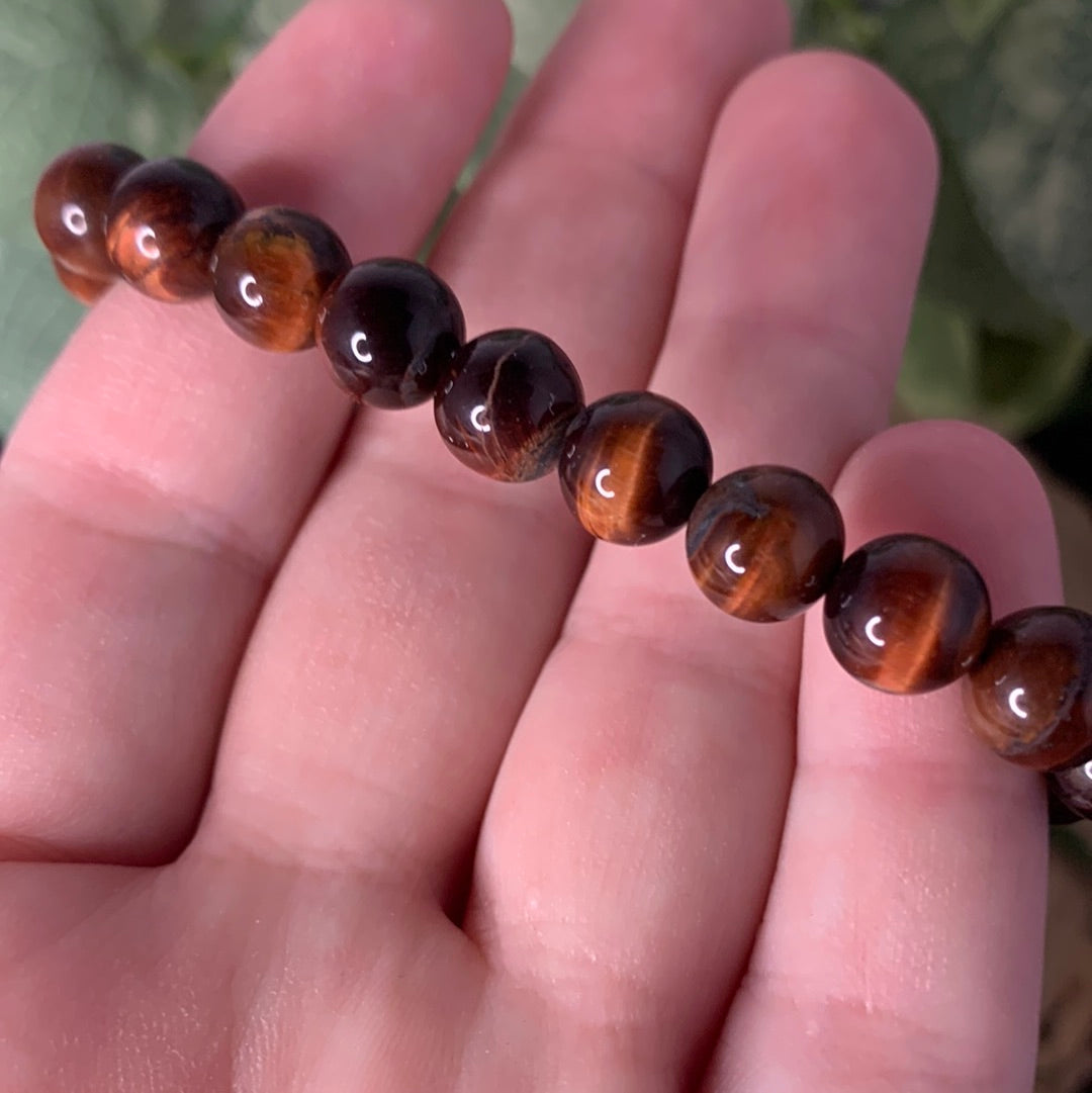 Red Tigers Eye - Bracelet 8 mm