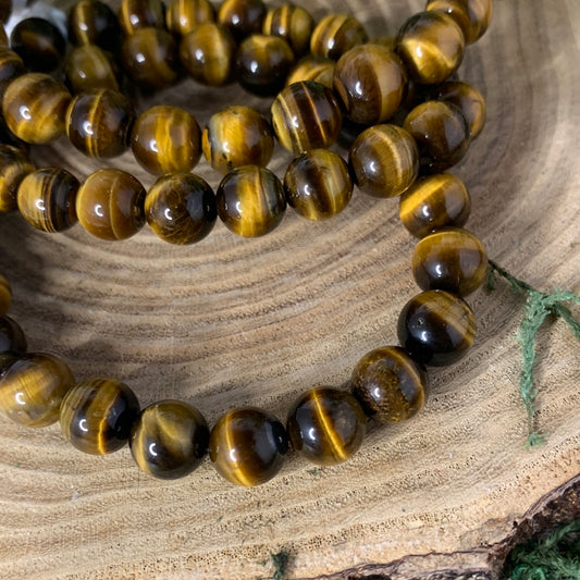 Yellow Tigers Eye - Bracelet 8 mm