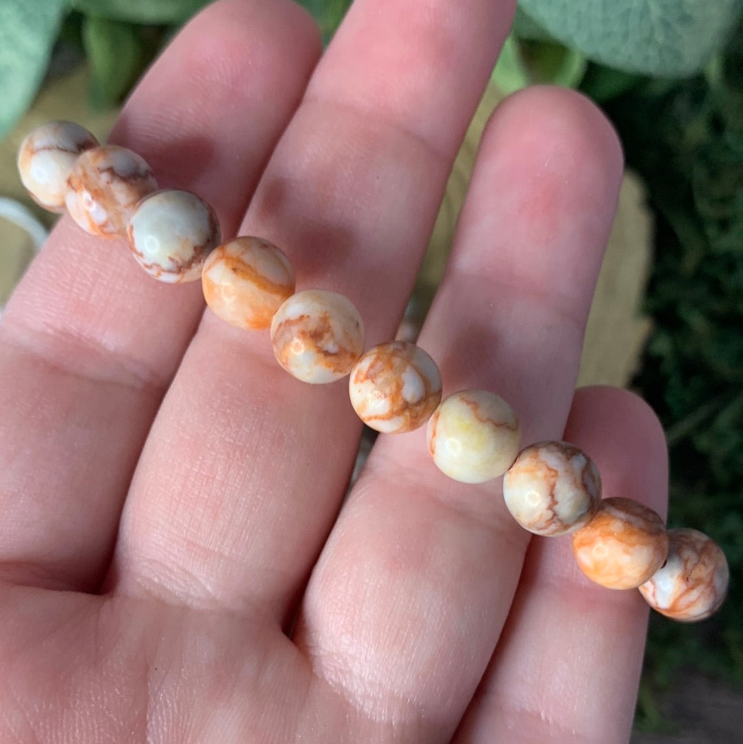 Network Jasper - Bracelet 8 mm