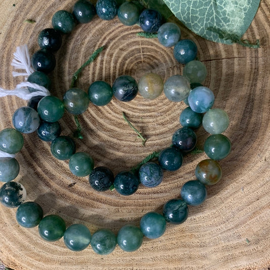 Moss Agate - Bracelet 8 mm