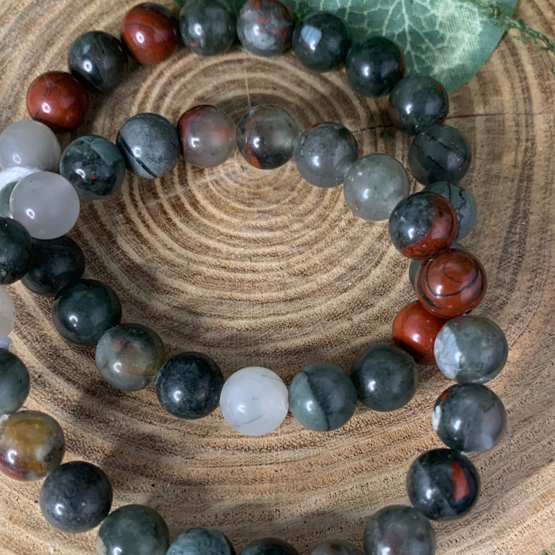 African Bloodstone - Bracelet 8 mm
