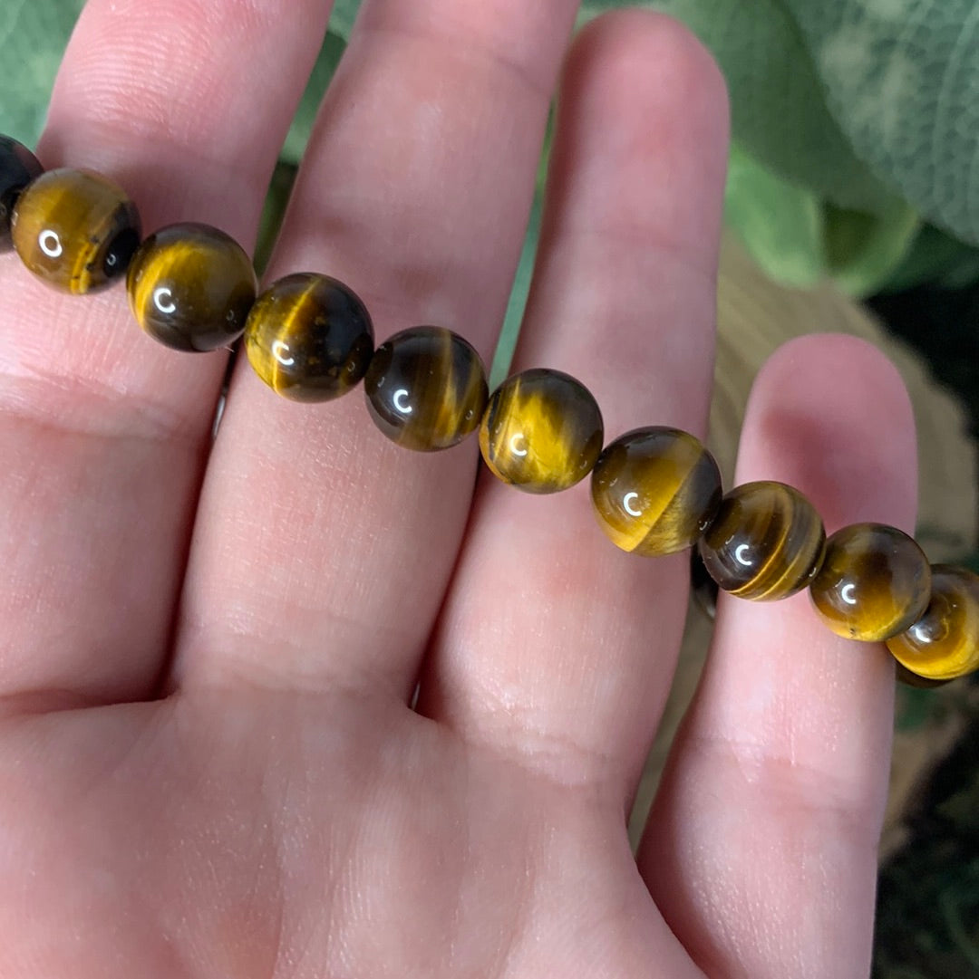 Yellow Tigers Eye - Bracelet 8 mm