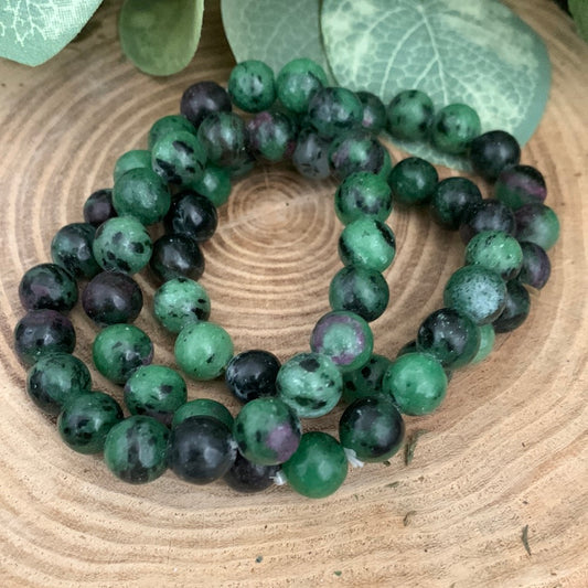 Ruby in Zoisite - Bracelet 8 mm