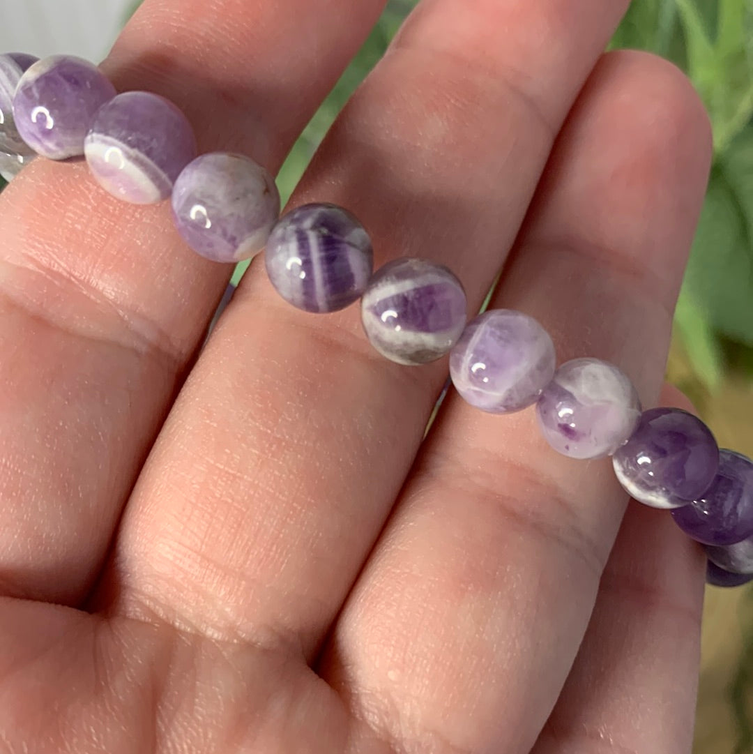 Chevron Amethyst - Bracelet 8 mm