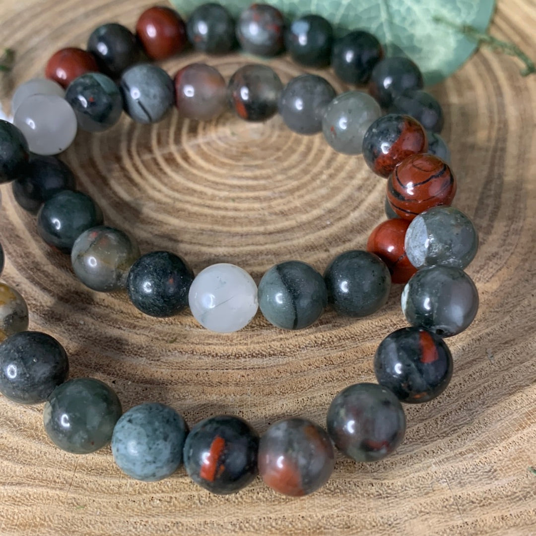 African Bloodstone - Bracelet 8 mm