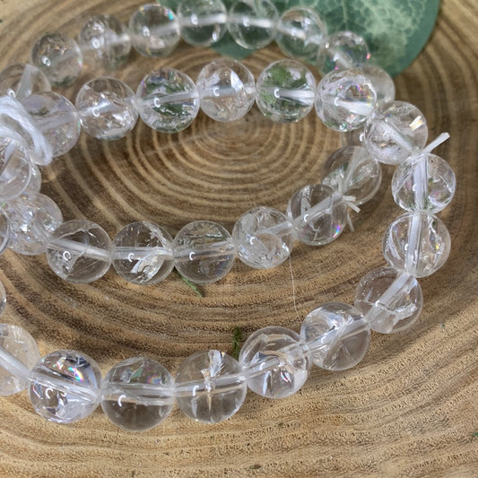Clear Quartz (Large Crystals) - Bracelet 10 mm